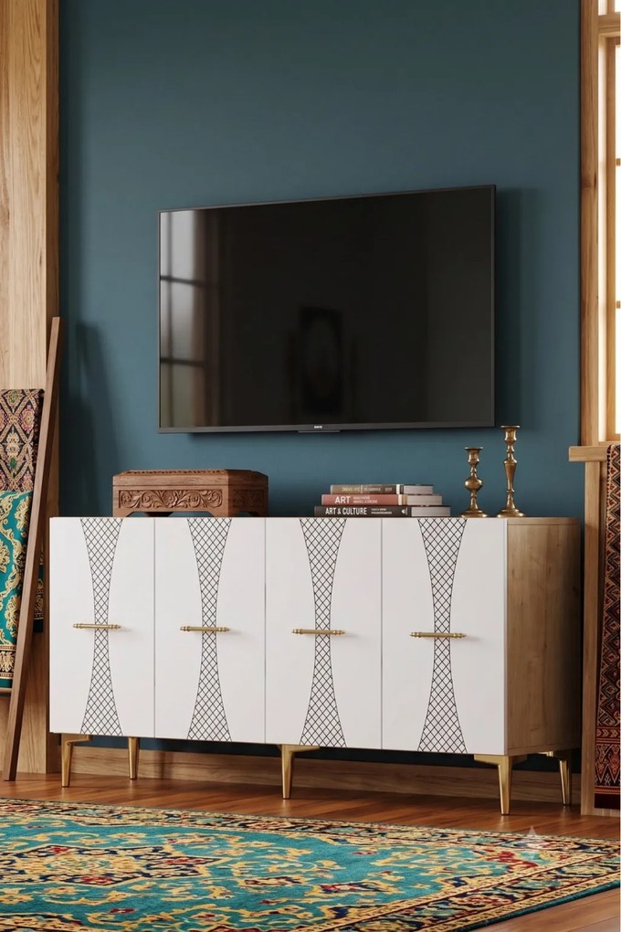 Slim 150 - Sapphire Oak, White, Gold