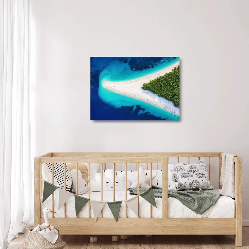 Kép - Ostrav Hvar, Horvátország (üvegen) (70x50 cm)