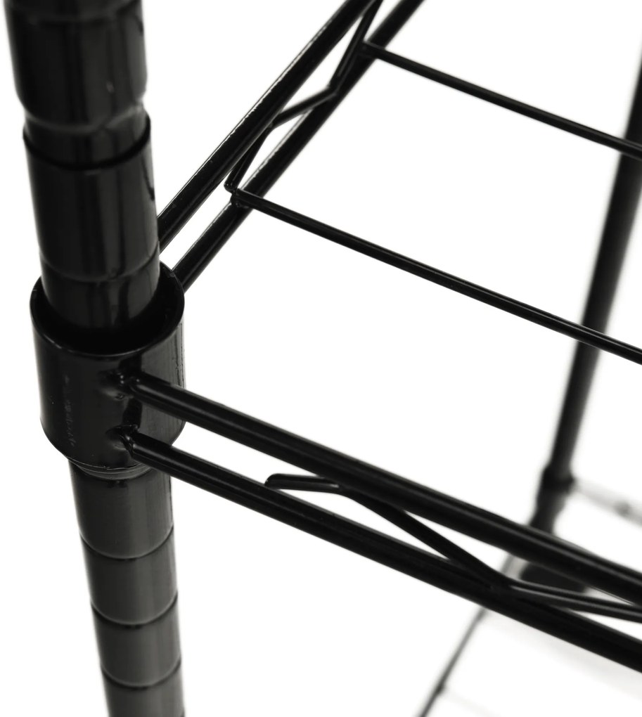 Mozgatható akasztó, fekete, VERDONE