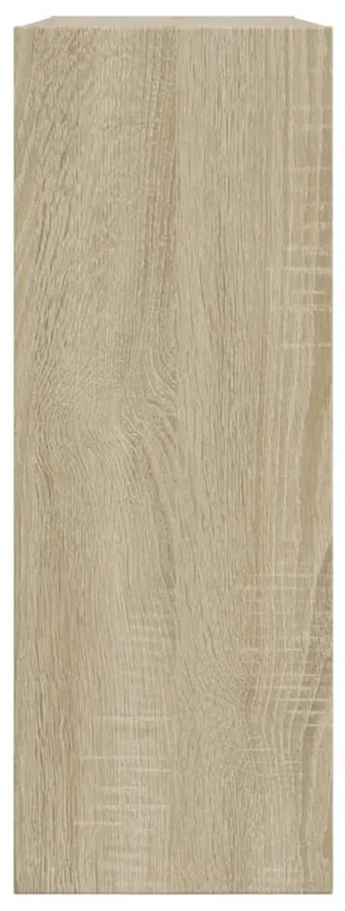 sonoma tölgy színű szerelt fa cipőszekrény 80 x 21 x 57 cm