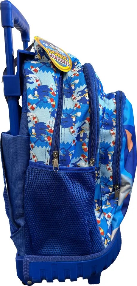 Sonic a sündisznó Modern prémium gurulós iskolatáska, táska 44 cm
