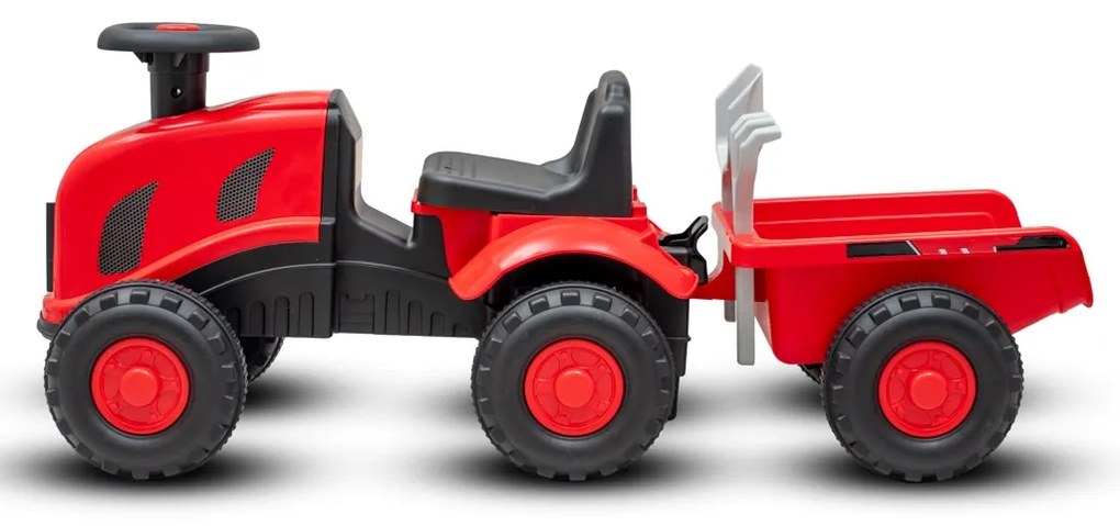 Gyermek lábbal hajtós traktor Baby Mix Benny piros