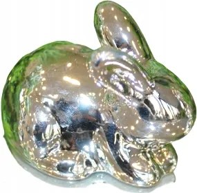 Ezüst nyuszi húsvét 5.5x8x5 DEcodomi