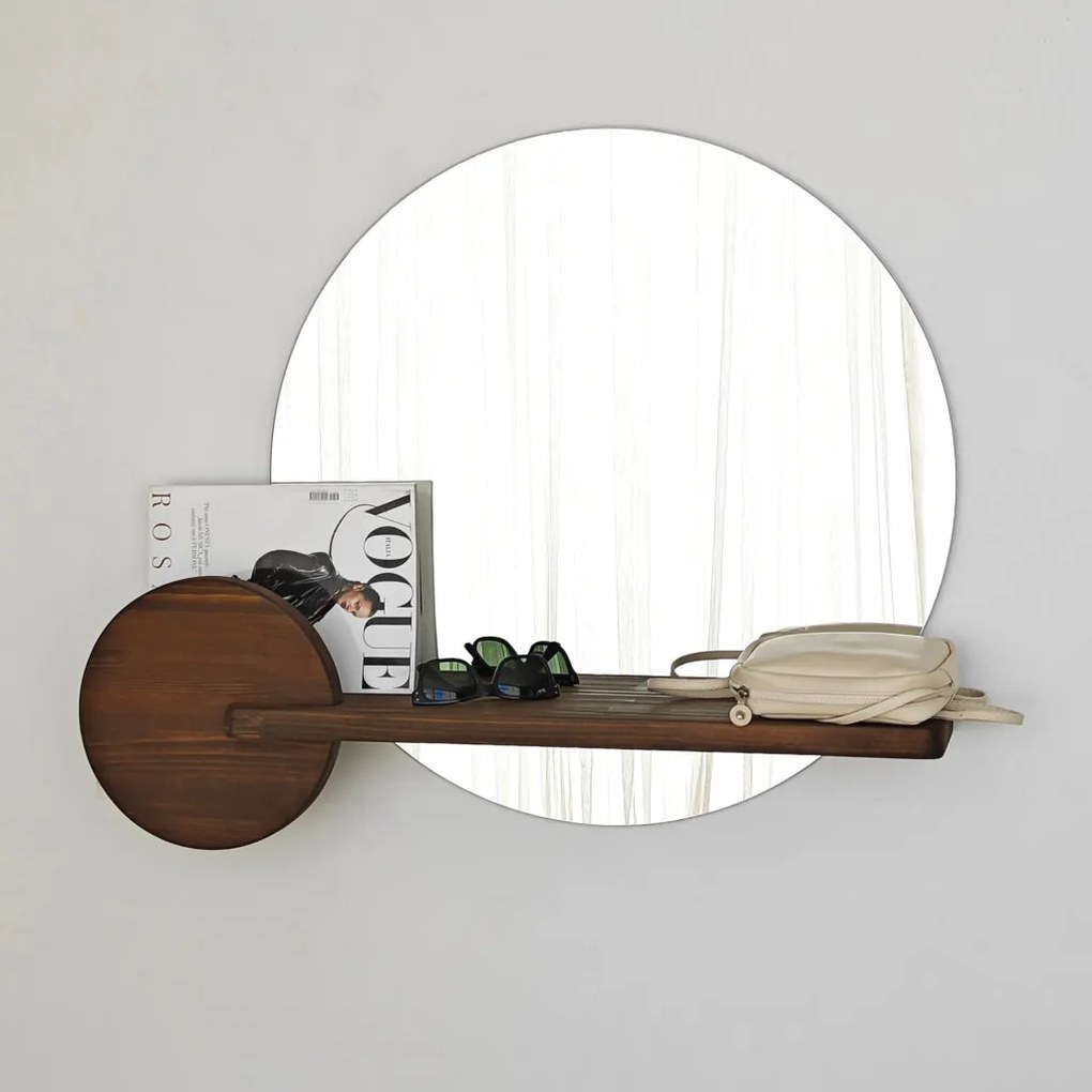 Points tükör, dió, 83 cm