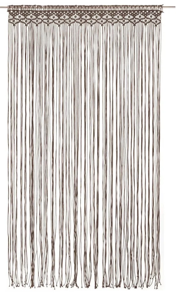 vidaXL tópszínű makramé pamutfüggöny 140 x 240 cm