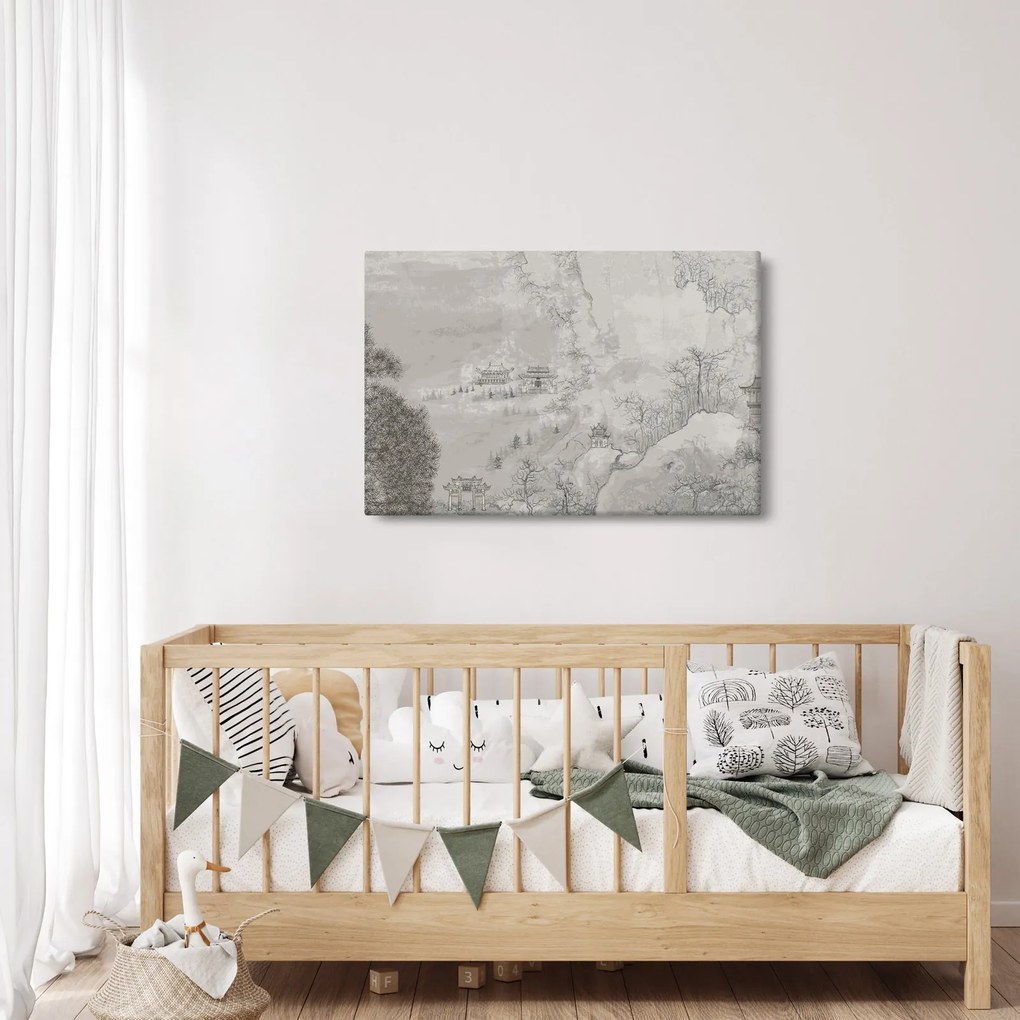 Kép - Kínai táj (90x60 cm)