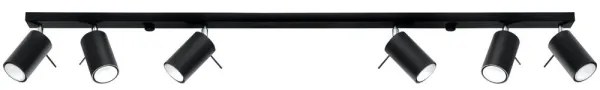 Brilagi -  LED Spotlámpa ASMUS 6xGU10/7W/230V fekete