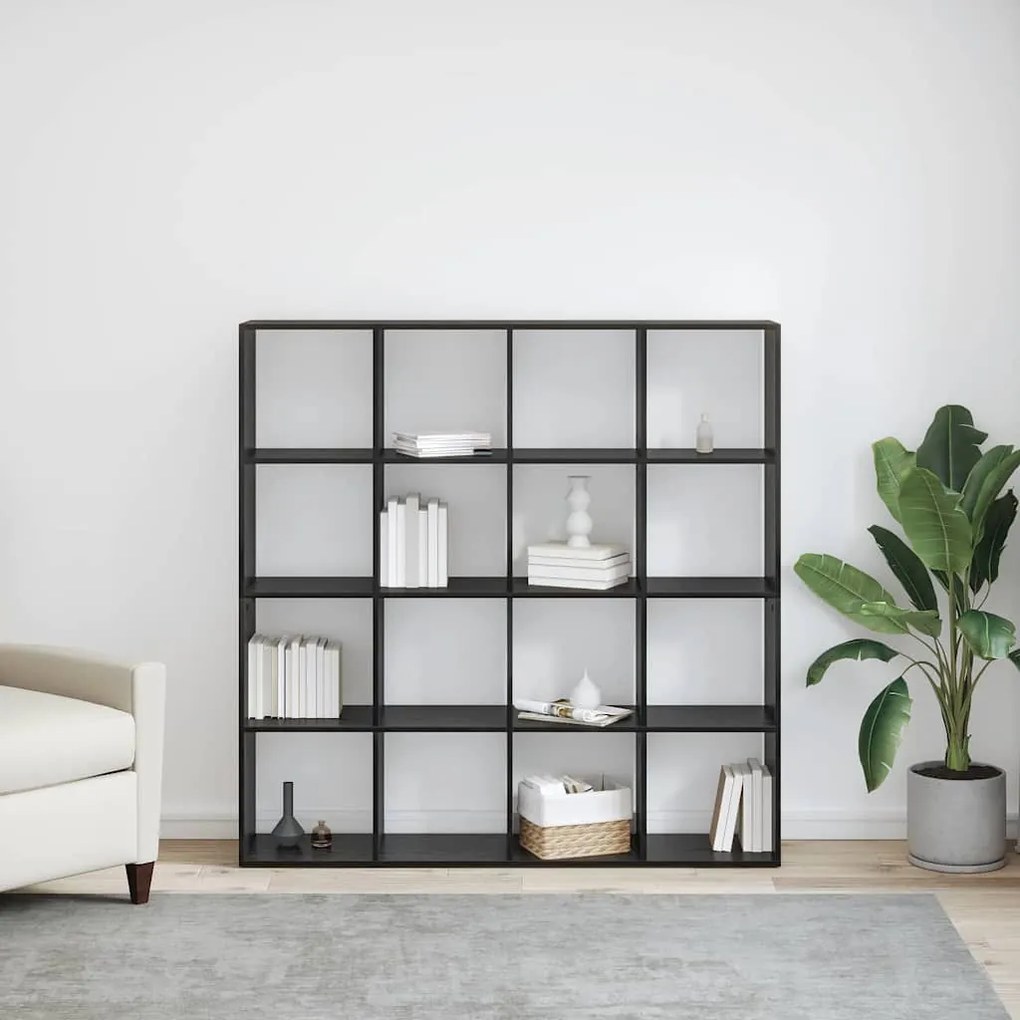 Könyvespolc Musta tammi 137.5 x 29 x 137.5 cm Faanyag