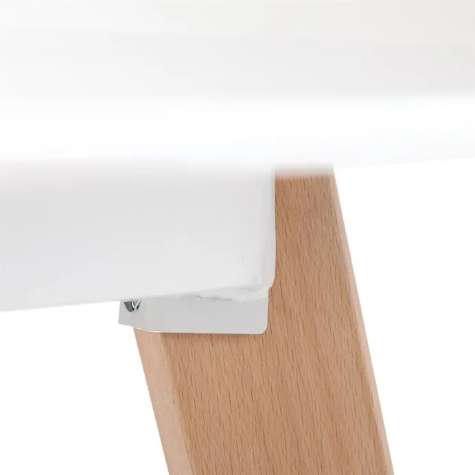 Étkezőasztal 120×80 cm, MDF, Fehér. DT-313 WT