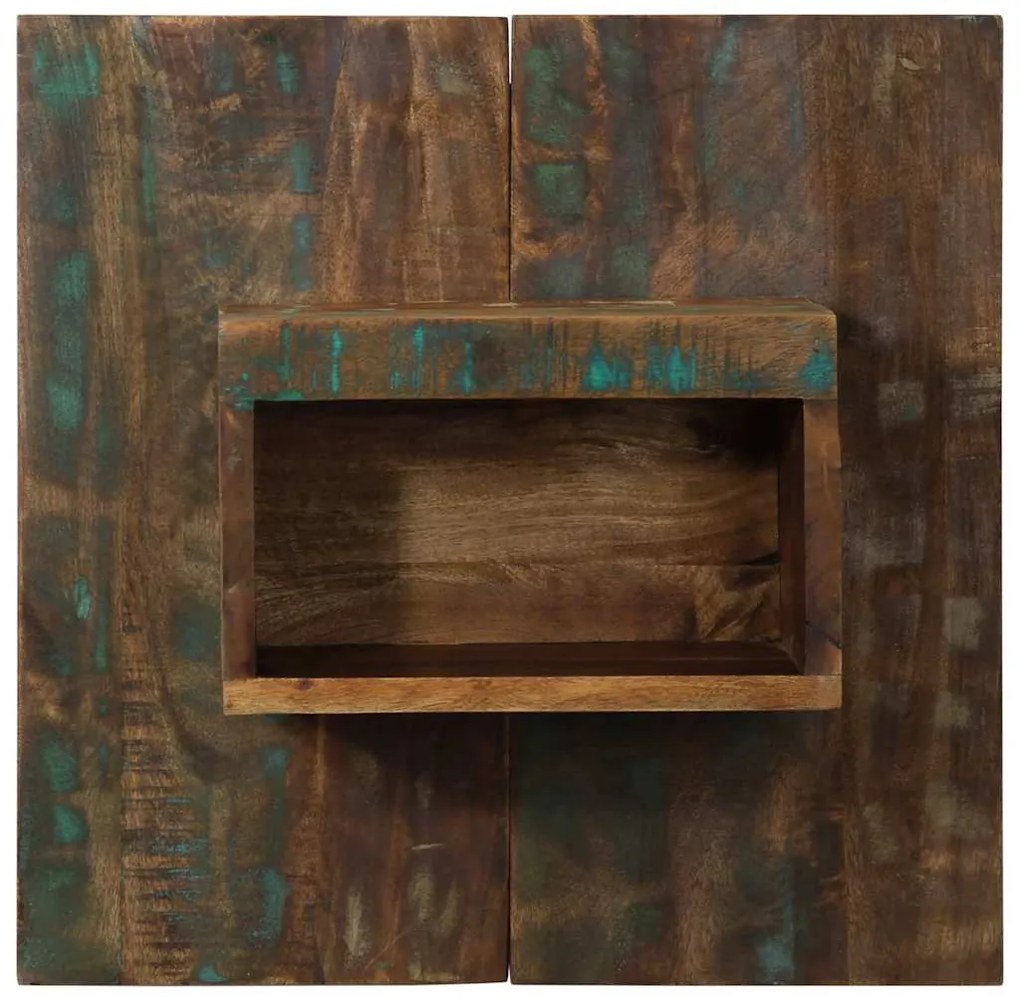 Éjjeli szekrény többszínű 50x27x50 cm fa újrahasznosított