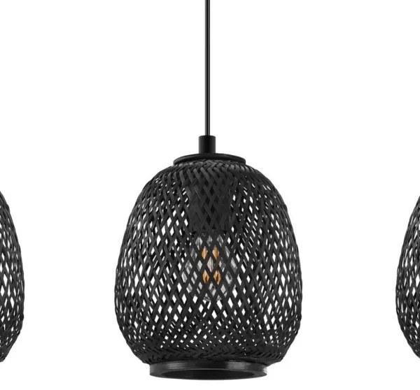 Eglo 43266 - Csillár zsinóron DEMBLEBY 1 3xE27/40W/230V