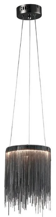 LED Csillár zsinóron CASCATA BLACK LED/18W/230V