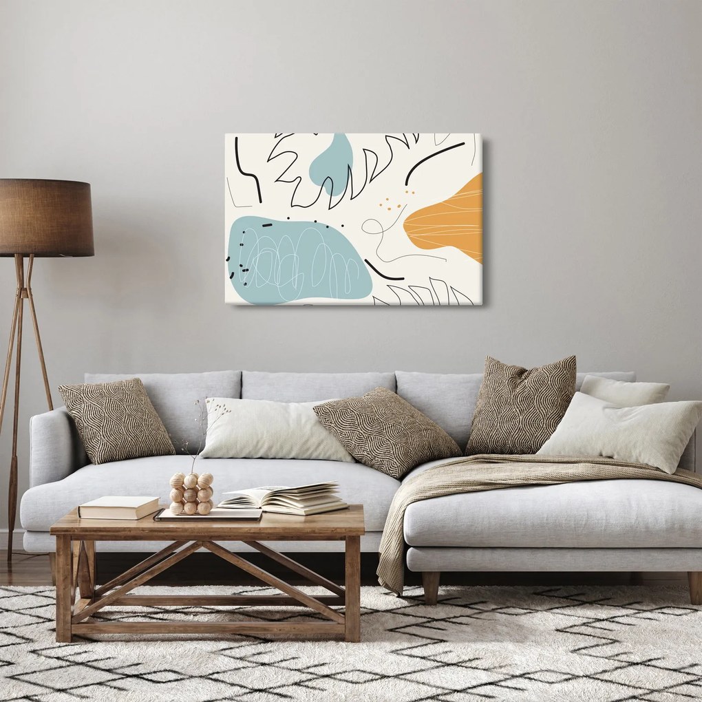 Kép - Levél illusztráció (90x60 cm)