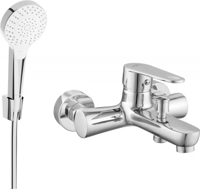 Mexen Kama R05 kádtöltő csaptelep zuhanykészlettel, króm - 7253R05-00