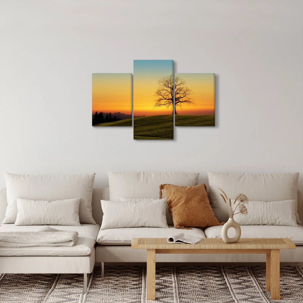 Egy fa képe a mezőn (90x60 cm)