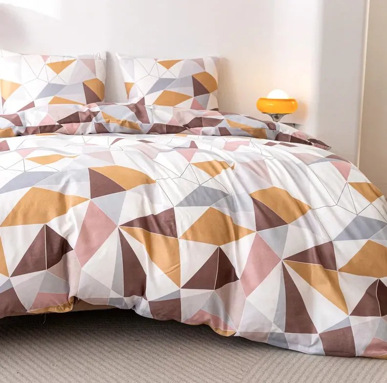 Mikroszálas ágyneműhuzat TRIANGO mintás Ágyneműhuzat mérete: 2 db 70 x 80 cm | 160 x 200 cm