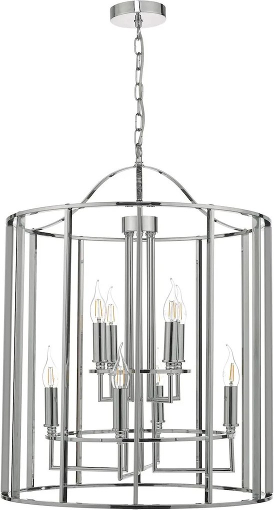 Dar lighting klasszikus vintage függeszték myka csiszolt króm darmyk0850