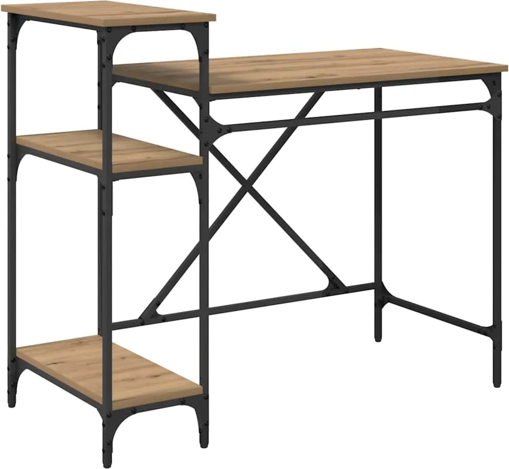 vidaXL Asztal Artisan tölgy 105 x 50 x 90 cm Faanyag