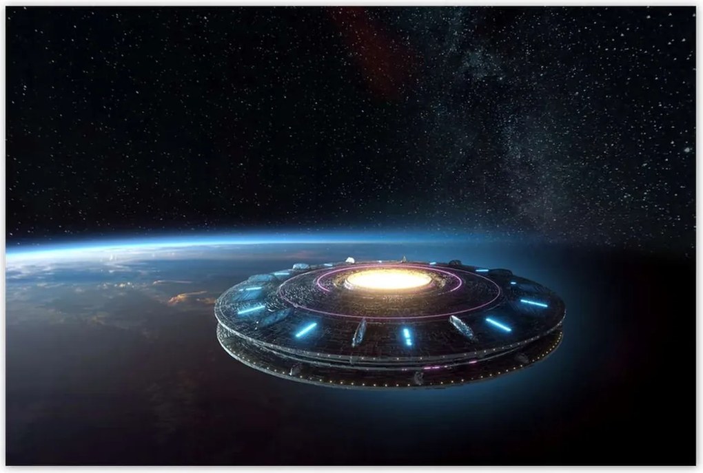 Poszterek 120x80 UFO-k repülnek a Föld felett