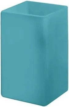 Fogkefetartó bögre türkizkék 10x6x6 cm