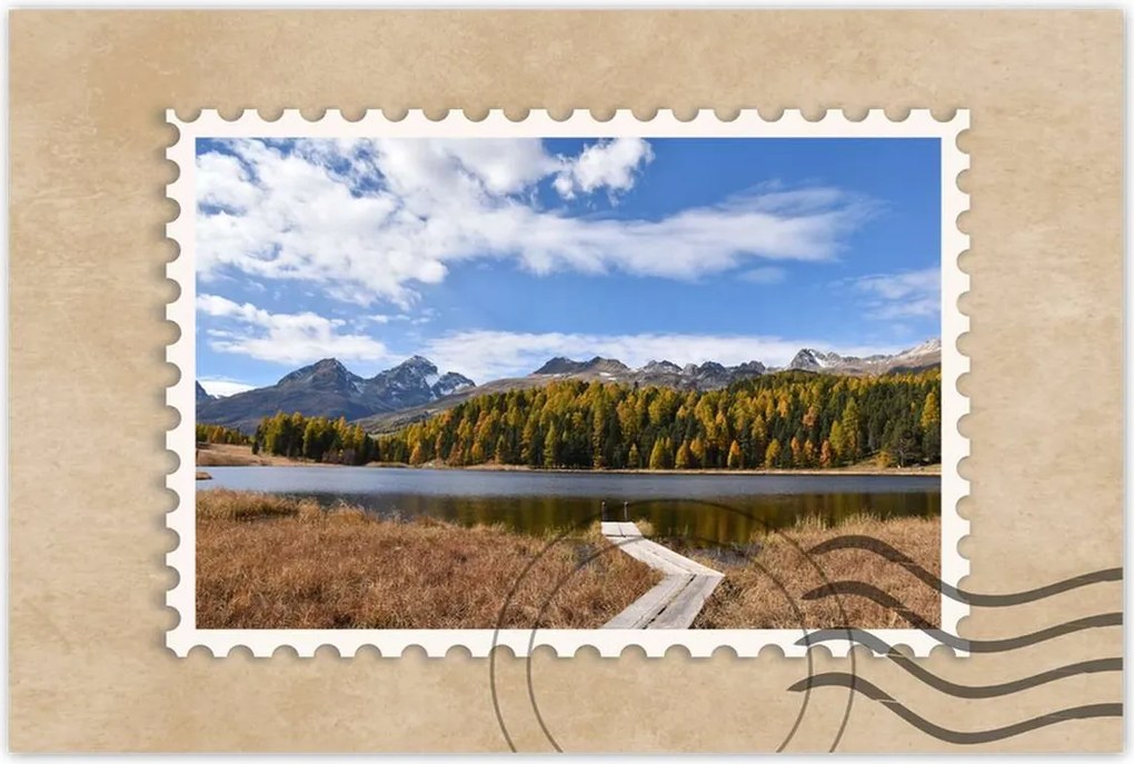 Poszterek 90x60 Tájkép Fa híd