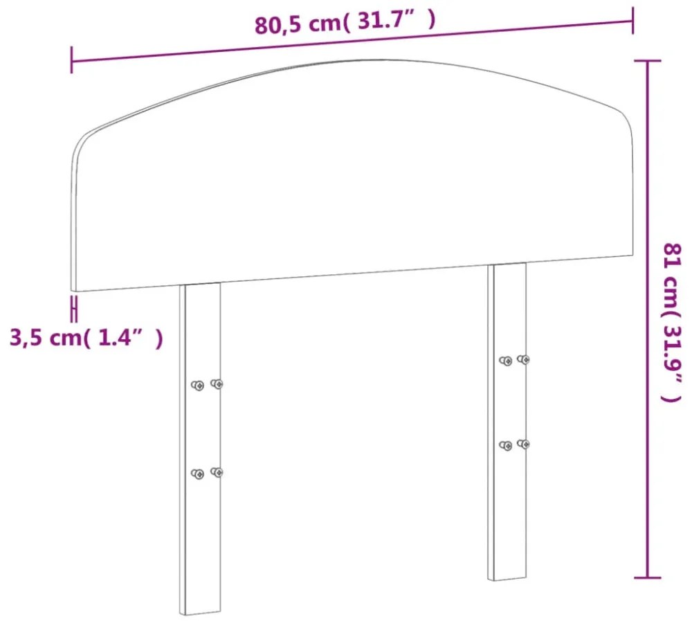viaszbarna tömör fenyőfa fejtámla 75 cm