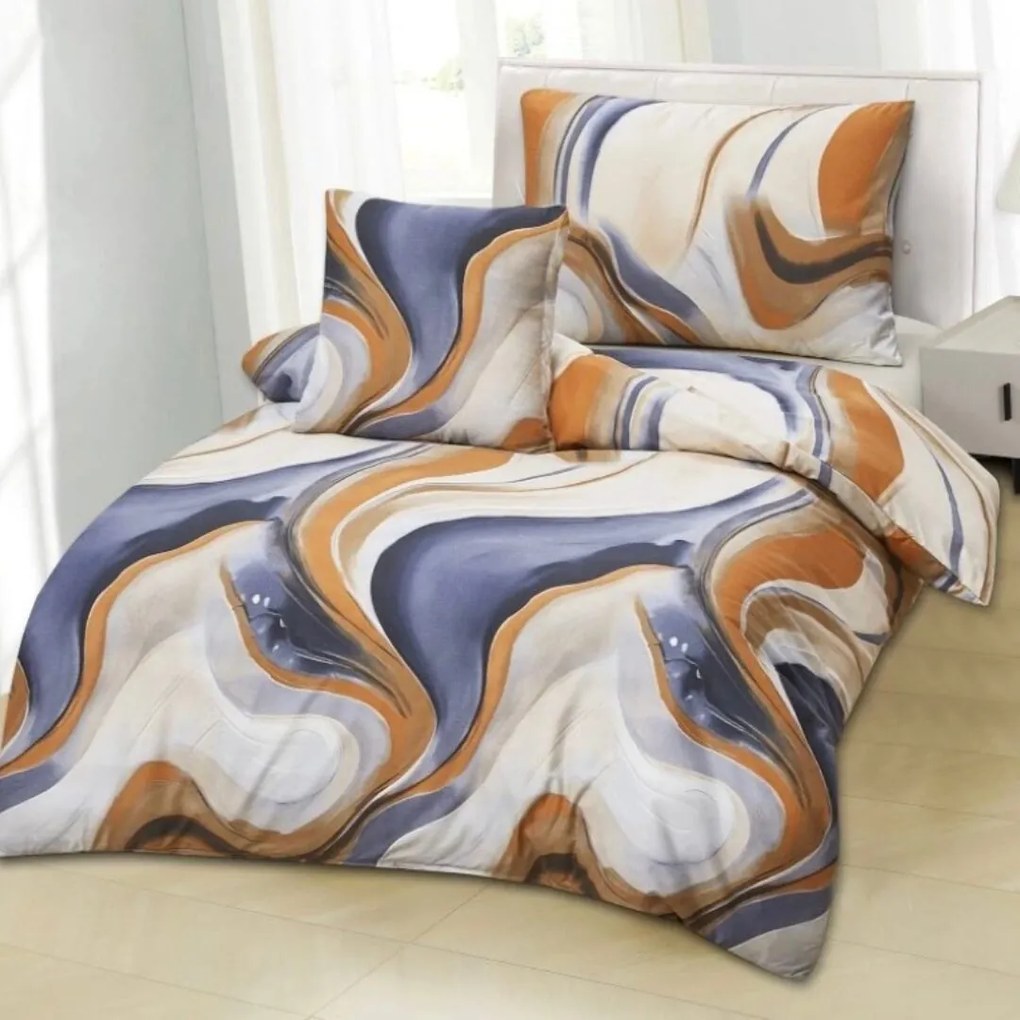 3db mikroszalas ágyneműhuzat Purple 200x140cm90x70cm Tiahome