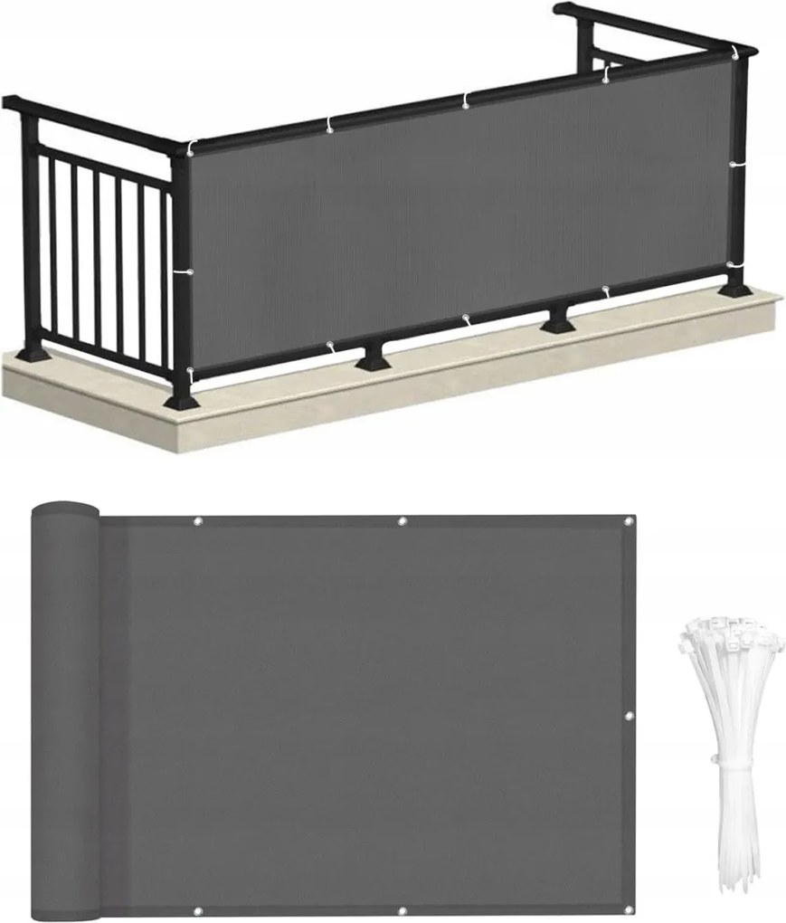 Erkélyvédő Pes 100 x 500 cm Napellenző Love Story