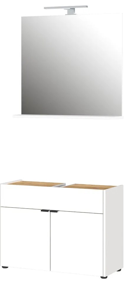 Fehér fürdőszobai bútor szett Forano – Germania