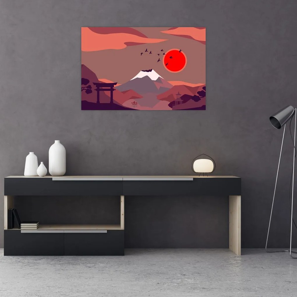 Kép - Fuji hegység (90x60 cm)