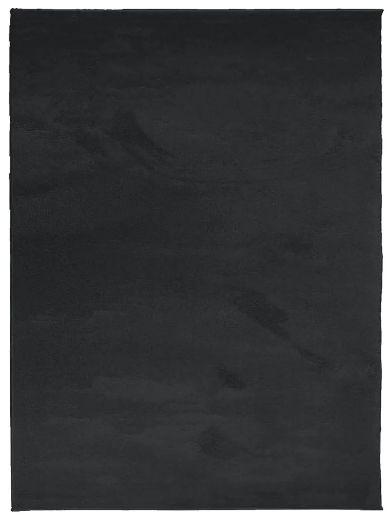OVIEDO fekete rövid szálú szőnyeg 240 x 340 cm