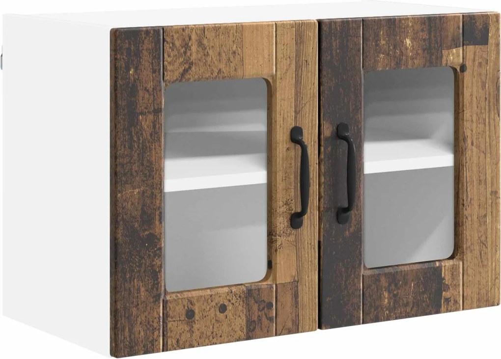 vidaXL Konyhaszekrény polcokkal Öreg fa 60 x 31 x 40 cm Faanyag