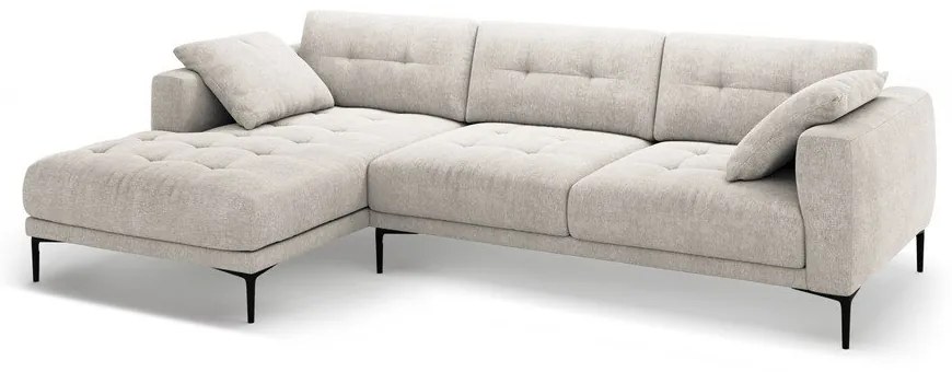 Bézs sarokkanapé (bal oldali-heverő résszel) Bemy – Micadoni
