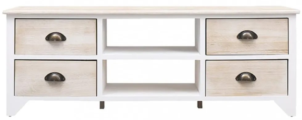 tömör császárfa TV-szekrény 108 x 30 x 40 cm
