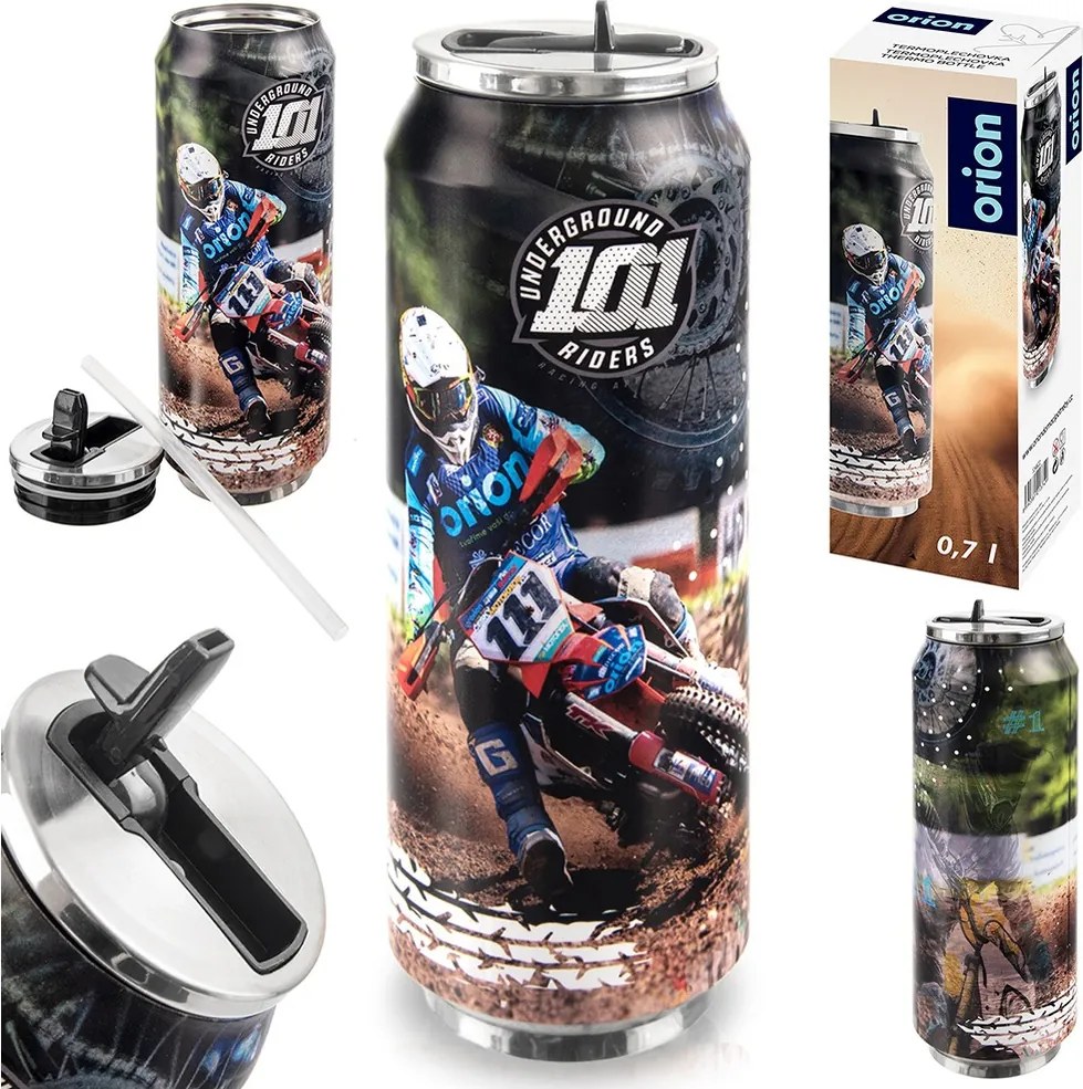 Thermo bögre doboz termosz kulacs meleg hideg italokhoz Motocross 0,7L