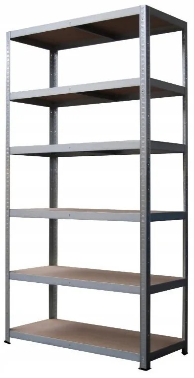 Salgó polc 2400x1000x600 mm fém horganyzott 6-polc, teherbírás 1050 kg