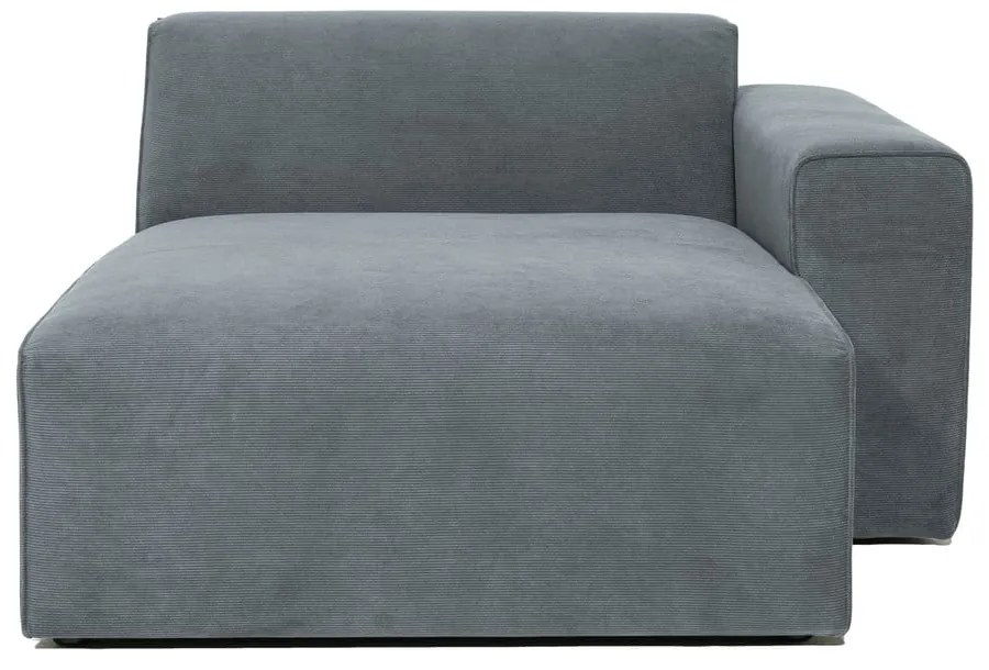 Szürke kordbársony kanapé modul (jobb oldali) Sting – Scandic