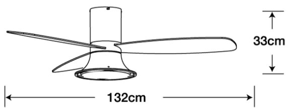 Lucci Air 210661-LED Dimmelhető ventilátor FLUSSO 1xGX53/18W/230V fa/fehér + távirányító
