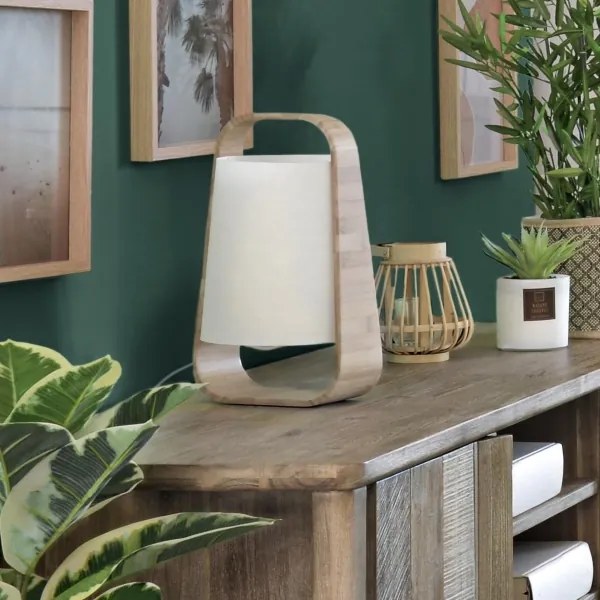 Atmosphera - Asztali lámpa REX 1xE14/40W/230V bambusz