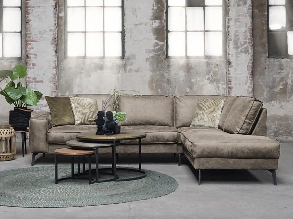 MICA világosbarna sarok ülőgarnitúra Változat: Bal sarok