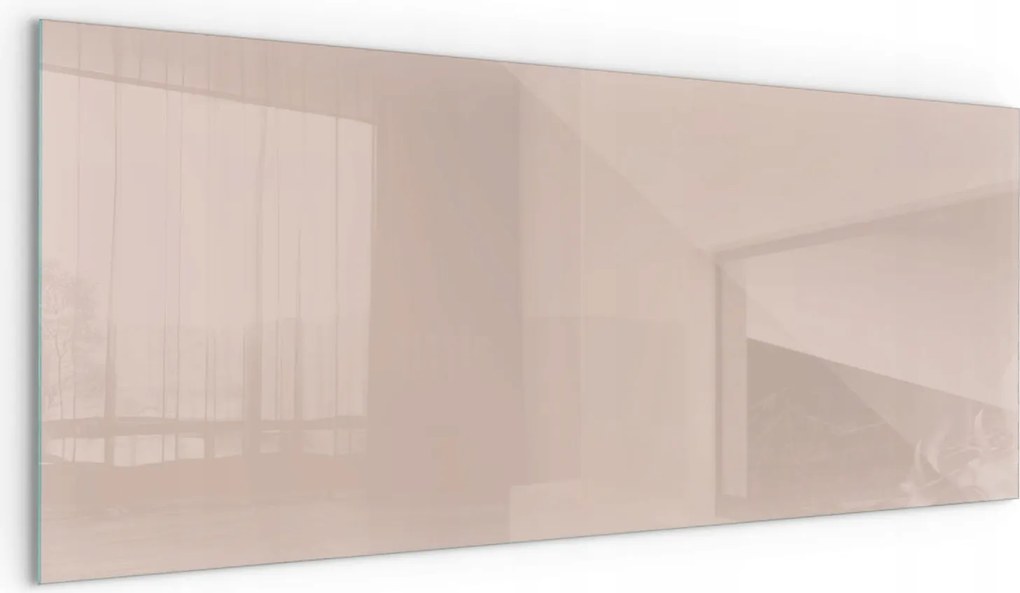 Edzett üveg fedél Dekoratív Kályha Kandalló Világosbarna 125x50