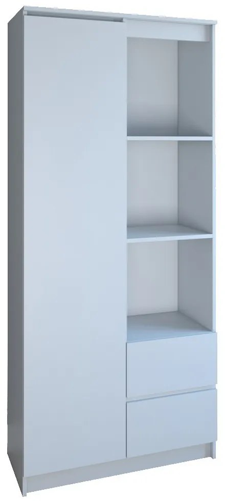 Aldabra RS-80 Bily gardróbszekrény, 80x180x35 cm, fehér