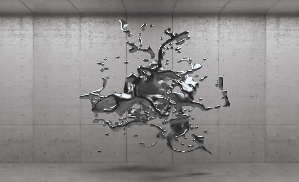 Tapéta Fém fröccsenő absztrakt loft high-tech minimalizmus 254x184 vinil