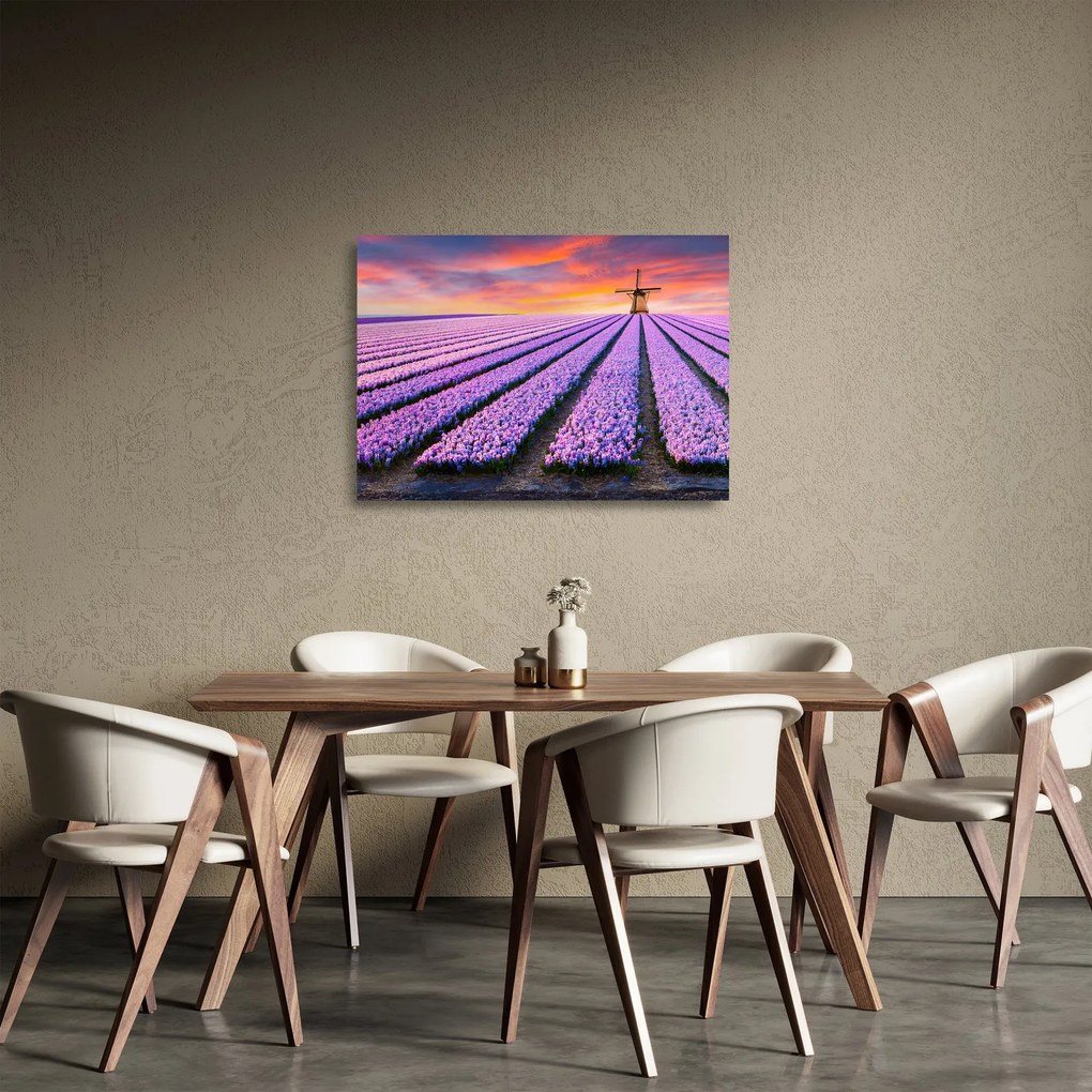 Kép - virágfarm (üvegen) (70x50 cm)