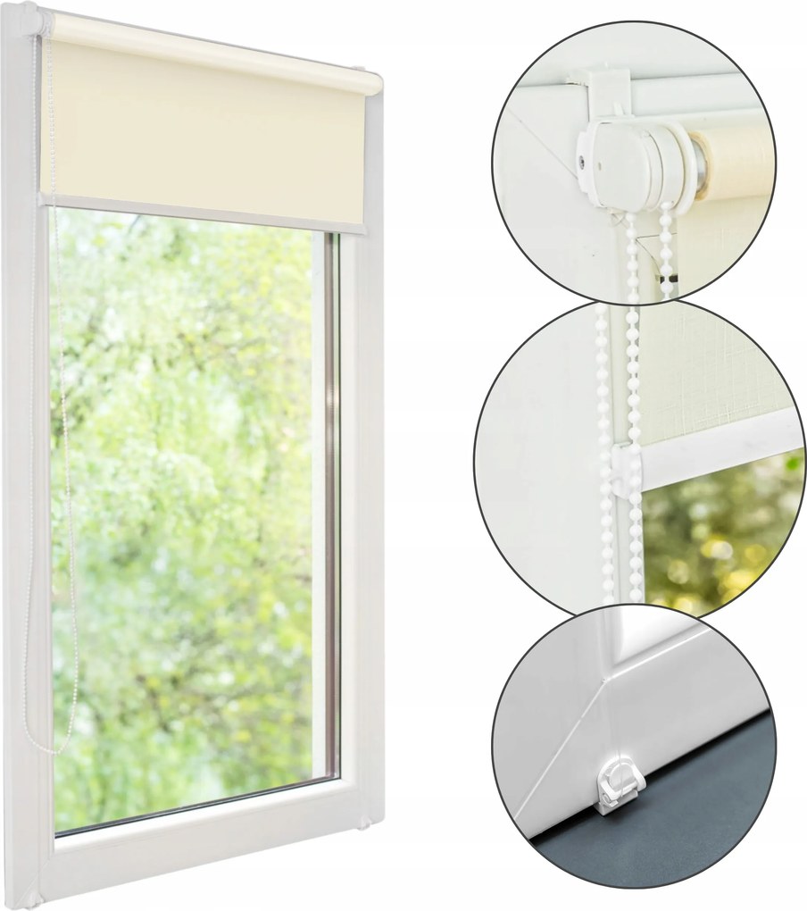 Beltéri Redőny Összecsukható Feszítővel 52x150 Méretre Színes