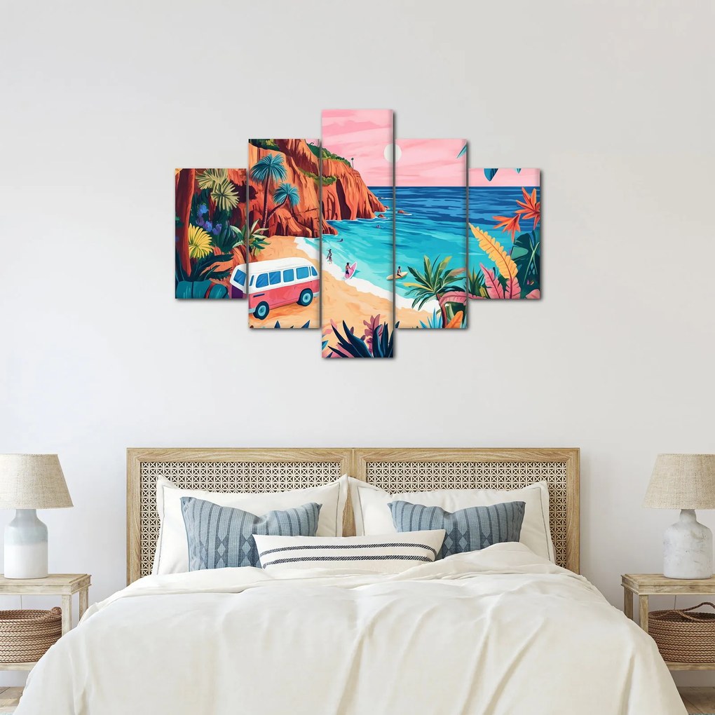 Kép - Lakóautó az óceánnál (150x105 cm)
