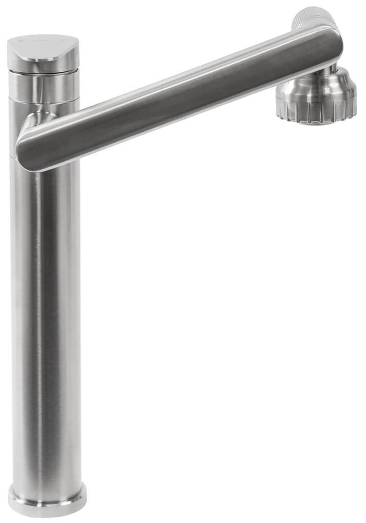 Fürdőszobai csaptelep Rea PACO Nickel Brush INOX High