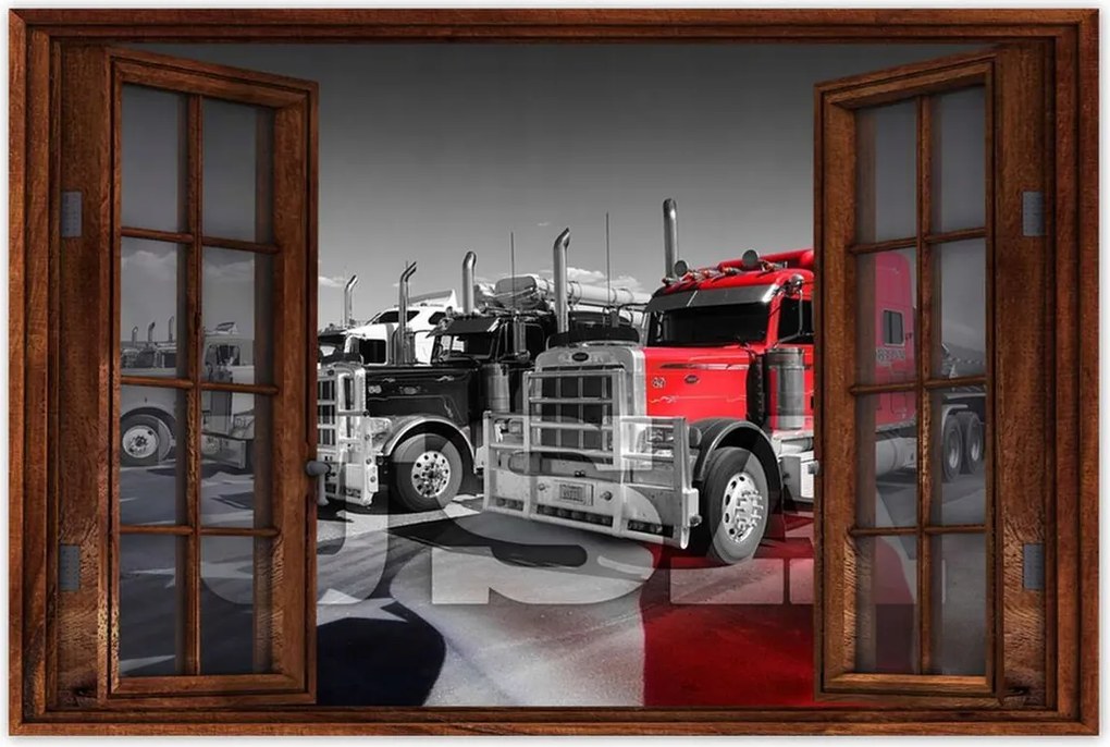 Poszterek 60x40 Amerikai teherautók