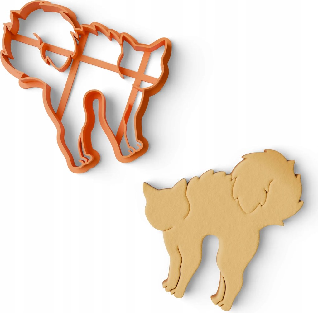 Prémium Mézeskalács Süteményforma Halloween Keksz Macska Boszorkány