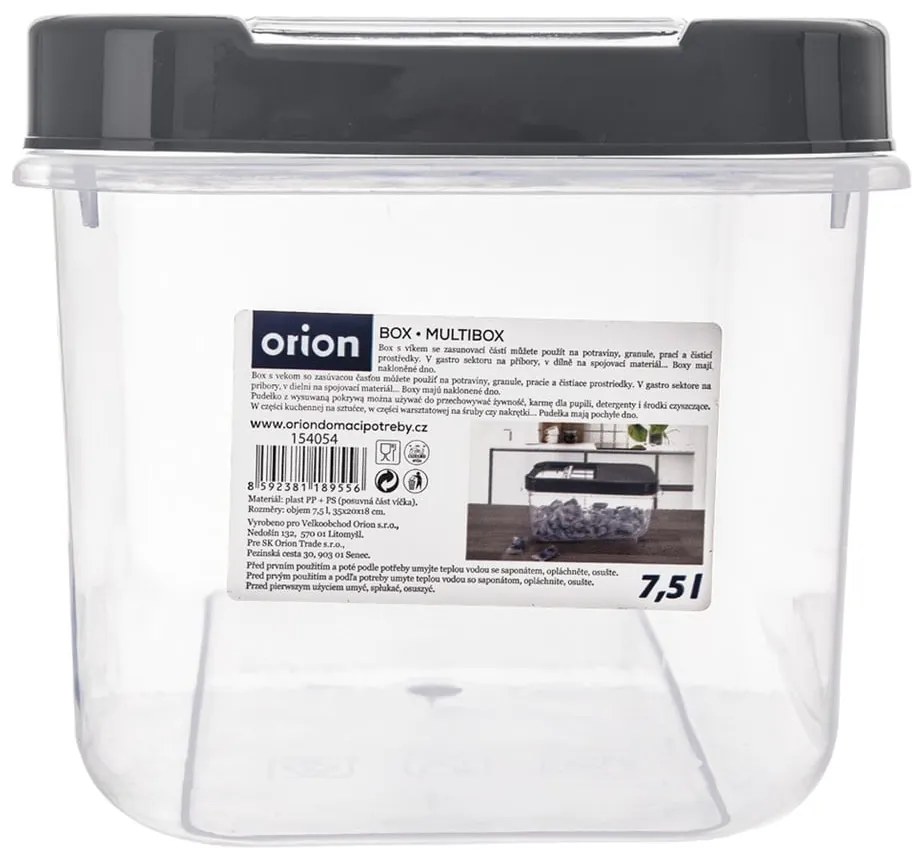 Fedeles műanyag tárolódoboz 35x20x18 cm Slop – Orion